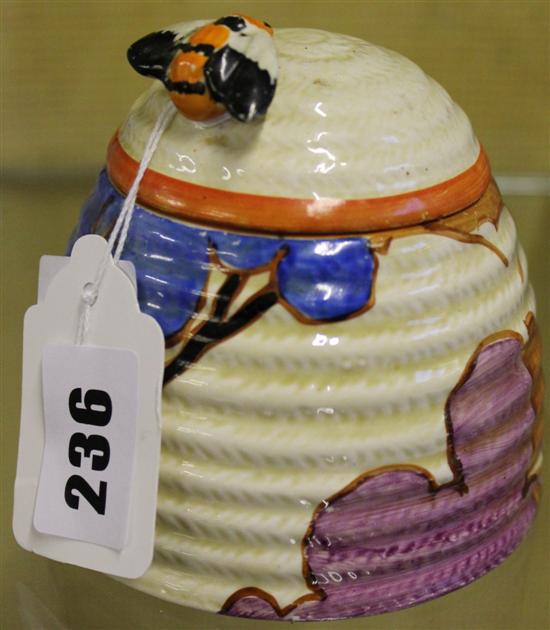Clarice Cliff honey pot